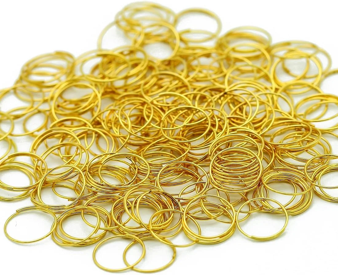 H&D 500pcs Round Edged Split Circular Ring Clips f