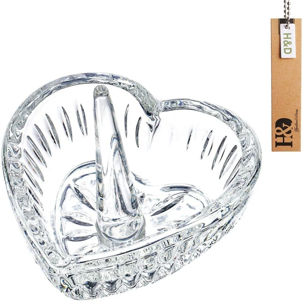 H&D Crystal Ring Holder Dish